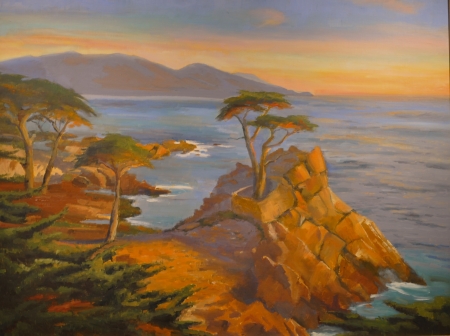 Fog Rising Over Garrapata by artist Ellen Wheelock Willis